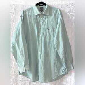 Faconnable by Albert Goldberg Mini Gingham Long Sleeve Button Down Shirt